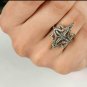 Christmas Gift Star Ring 925 Silver Pave Diamond Ring Designer Ring Casual Gifts