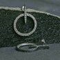 Diamond Circle Stud Earring 925 Silver Designer Women Earring Handmade Jewelry.
