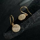 Fashion Disc Earring 925 Silver Diamond Designer Dangling Earring Unisex Drop. Fashion Disc Earring 925 Silver Diamond Designer Dangling Earring Unisex Drop.