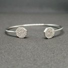 Pave Diamond cuff designer Bracelet 925 Sterling Silver Diamond cuff bangle LT