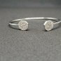 Pave Diamond cuff designer Bracelet 925 Sterling Silver Diamond cuff bangle LT