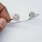 Pave Diamond cuff designer Bracelet 925 Sterling Silver Diamond cuff bangle LT
