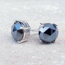 Black Spinel Stud Earring 925 Sterling Silver Earring For Anniversary Gift #NS.1 Black Spinel Stud Earring 925 Sterling Silver Earring For Anniversary Gift #NS.1