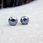 Black Spinel Stud Earring 925 Sterling Silver Earring For Anniversary Gift #NS.1