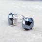 Black Spinel Stud Earring 925 Sterling Silver Earring For Anniversary Gift #NS.1