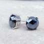 Black Spinel Stud Earring 925 Sterling Silver Earring For Anniversary Gift #NS.1