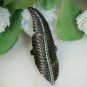 Feather Shaped Diamond Full Finger Ring 925 Silver Designer Christmas Jewelry.