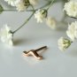14k Solid Gold Ear Shape Piercing Tiny Body Piercing Lip Ear Nose Piercing Gift.