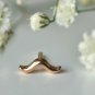 14k Solid Gold Ear Shape Piercing Tiny Body Piercing Lip Ear Nose Piercing Gift.
