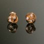 14k Solid Gold Infinity Twisted Knot Studs Gold Nose Ear Piercing Jewelry Gift.