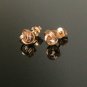 14k Solid Gold Infinity Twisted Knot Studs Gold Nose Ear Piercing Jewelry Gift.