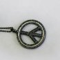 Peace Sign Pendant 925 Sterling Silver Natural Diamond Peace Pendant Charm Gift.