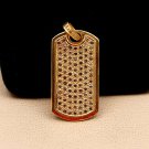 Pave Diamond Dog Tag Pendant 925 Silver Diamond Pendant For Birthdays Gift. Pave Diamond Dog Tag Pendant 925 Silver Diamond Pendant For Birthdays Gift.
