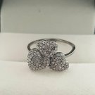 Diamond Heart Ring 925 Silver Diamond Three Heart Ring Mothers Day Gift Jewelry. Diamond Heart Ring 925 Silver Diamond Three Heart Ring Mothers Day Gift Jewelry.