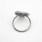 Diamond Heart Ring 925 Silver Diamond Three Heart Ring Mothers Day Gift Jewelry.