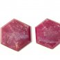 Natural Ruby Trapiche No Heat Natural Ruby 15.60 cts Pair weight 16 $ per cts.
