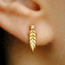 Diamond Fern Earring 14k Gold Diamond Ear Sweep Climber Leaf Nature Jewelry Gift Diamond Fern Earring 14k Gold Diamond Ear Sweep Climber Leaf Nature Jewelry Gift