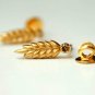 Diamond Fern Earring 14k Gold Diamond Ear Sweep Climber Leaf Nature Jewelry Gift
