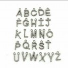 Custom Name Alphabets 925 Silver Pave Diamond Alphabets Charm "A To Z" Pendant