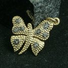 925 Sterling Silver Diamond Butterfly Pendant Silver Insect Pendant BirthdayGift 925 Sterling Silver Diamond Butterfly Pendant Silver Insect Pendant BirthdayGift
