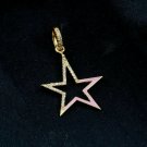 925 Sterling Silver Diamond Star Pendant Pink Enamel Star Necklace Birthday Gift 925 Sterling Silver Diamond Star Pendant Pink Enamel Star Necklace Birthday Gift