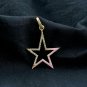 925 Sterling Silver Diamond Star Pendant Pink Enamel Star Necklace Birthday Gift