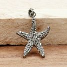 Pave Diamond Star Fish Pendant 925 Silver Diamond Star Fish Charm Pendant Gift. Pave Diamond Star Fish Pendant 925 Silver Diamond Star Fish Charm Pendant Gift.