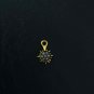 Pave Diamond Sun Minimalist Pendant Finding For Women 925 Sterling Silver Dainty