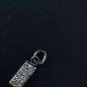 Natural Pave Diamond Rectangular Minimalist Pendant For Women In 925 Silver.