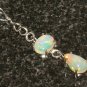 Ethiopian Opal Pendant 925 Silver Genuine Opal Necklace Statement Pendant Gift.