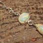 Ethiopian Opal Pendant 925 Silver Genuine Opal Necklace Statement Pendant Gift.