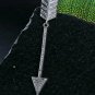 Diamond Arrow Pendant 925 Silver Diamond Pendant Birthday Gift Arrow Pendant.