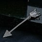 Diamond Arrow Pendant 925 Silver Diamond Pendant Birthday Gift Arrow Pendant.