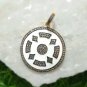Pave Diamond Enamel Pendant 925 Sterling Silver White Enamel Necklace Jewelry.