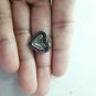 Natural Diamond Heart Charm Pendant 925 Sterling Silver Heart Dome Charm Pendant