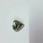 Natural Diamond Heart Charm Pendant 925 Sterling Silver Heart Dome Charm Pendant