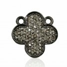 Pave Diamond Clover Pendant 925 Silver Diamond Good Luck Clover Pendant Charm. Pave Diamond Clover Pendant 925 Silver Diamond Good Luck Clover Pendant Charm.