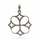 Diamond Clover Pendant 925 Silver Diamond Lucky Pendant Birthday Gift Good Omen. Diamond Clover Pendant 925 Silver Diamond Lucky Pendant Birthday Gift Good Omen.