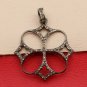 Diamond Clover Pendant 925 Silver Diamond Lucky Pendant Birthday Gift Good Omen.