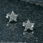 Star Stud Earring 925 Silver Diamond Minimalist Star Earring Tiny Diamond Studs.