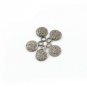 Pave Diamond 1 pc moon charm pamdent  925 sterling silver,diamond finding star