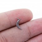 Pave Diamond 1 pc moon charm pandent 925 sterling silver,diamond finding Pave Diamond 1 pc moon charm pandent 925 sterling silver,diamond finding