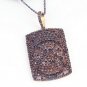 Pave Diamond 1 pc antique finish pandent 925 sterling silver,diamond pendant