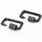 Pave Diamond Carabiner Lock 925 Silver Rectangle Lock Additional Jewelry Finding