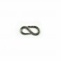 Pave Diamond S Shape Necklace Connector 925 Silver Diamond Findings.