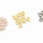 5 Pcs Pave Diamond Lobster Ring 925 Silver Jump Ring Jewelry Connector Finding.