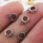 5 Pcs Pave Diamond Lobster Ring 925 Silver Jump Ring Jewelry Connector Finding.