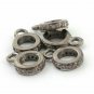 5 Pcs Pave Diamond Lobster Ring 925 Silver Jump Ring Jewelry Connector Finding.