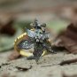 Pave Diamond Flower And Leaf Ring 925 Sterling Silver Ring For Women Mother's.