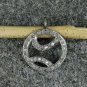 Pave Diamond Ball Necklace Connector 925 Silver Diamond Jewelry Connector Charm.